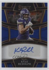 2022 Panini Select Signatures Blue Prizm 72/99 Kyle Rudolph #SSP-KYR Auto 1bg9