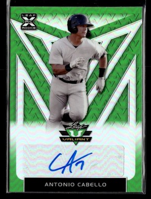 2020 Leaf Valiant #BA-AC1 Antonio Cabello RC Auto /99