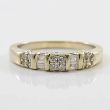 2Ct Round Cut Lab Created Diamond Wedding Band Ring 14k Yellow Gold Plated