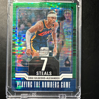 Panini Contenders Optic 2023-24 Shai Gilgeous-Alexander OKC Prizm #25 13/25