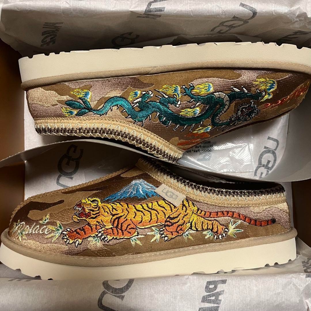 Palace UGG Tasman Slipper Burnt Camo Chestnut Men's US9-UK8