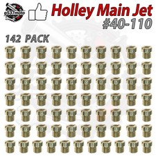 Holley Carburetor Gas Main Jets Kit Holley Size 40-110 142 Pack Holley Carburetor Gas Main Jets Kit Holley Size 40-110 142 Pack