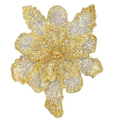 Eye-Catching Flower Patches Trimmings Beaded Applique Wedding Gown Dress DIY