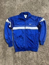 Vintage Woman s Asics triple blue track jacket 80s size medium