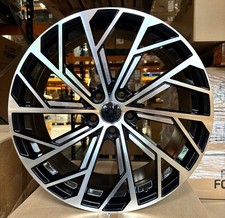 4 x 19" AUDI TT MK2 MK3 2007-2023 GLOSS BLACK/MACHINED S8-DESIGN 8.5J ALLOYS
