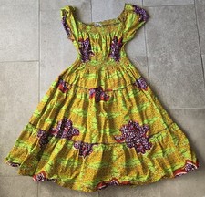 African Midi Dress Floral Update Fashion Made in Ghana Festive Colorful