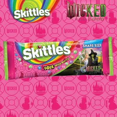 Skittles Sours Wild Berry Chewy Candy, Share Size- 3.3 oz pack
