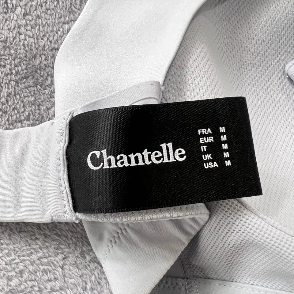 Sutiã esportivo Chantelle cinza claro médio sem fio alto impacto malha racerback - Imagem 4 de 4