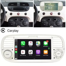 7" Touch Screen Car Stereo Radio Auto Android Carplay GPS For Fiat 500 2007-2015