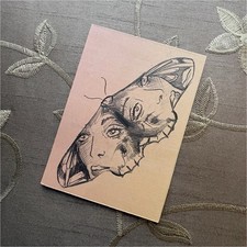Original ACEO Art – 2.5” x 3.5” – Hand‑Drawn by Licensed Tattoo Artist