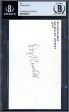 Don Meredith Beckett BAS Signed 1970 Government Postcard GPC Autograph