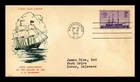 US COVER STEAMSHIP SAVANNAH 125TH ANNIVERSARY FDC SCOTT 923 FIDELITY CACHET