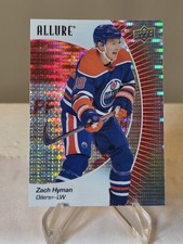 2023 24 Upper Deck Allure Zach Hyman Red Rainbow Parallel Card # 96