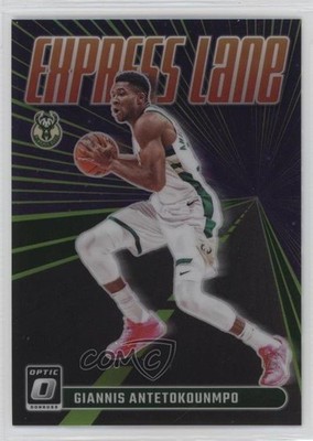 2023 Donruss Optic Express Lane Lime Green Prizm /149 Giannis Antetokounmpo 7ng
