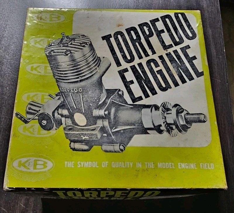 LOT Vintage K & B Torpedo 40 R/C Airplane Front Rotor Engine 8011 Glow Motor
