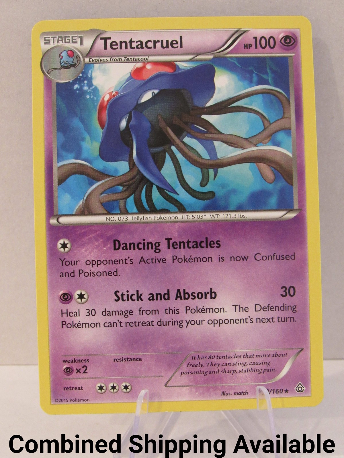 Tentacruel 72/160 XY - Primal Clash NM English 16694