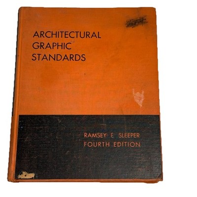 Architectural Graphic Standards 4th Fourth Edition 1951 Hardcover Ramsey Sleeper