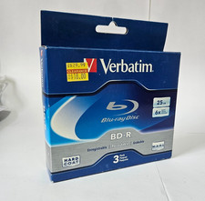 VERBATIM 6X Blu-Ray BD-R DL Dual Layer 50GB Discs - 3 pack - 2 NEW, 1 SEALED