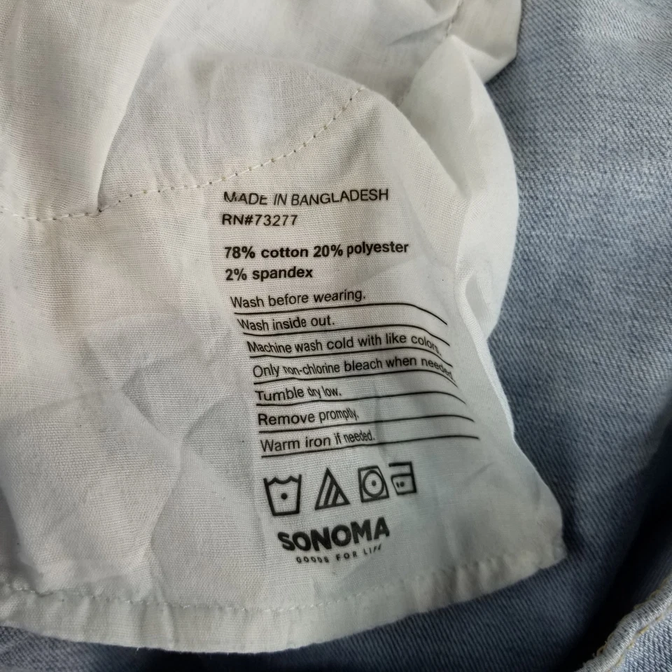 Sonoma Jeans Womens Sz 18 Boyfriend Light Wash Stretch Mat. Normcore Cute Trendy - Image 4 of 4