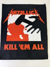 VINTAGE NEW Metallica Back Patch Original Kill 'em All Large for Jacket NOS
