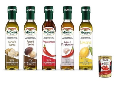 Testpaket Monini Öl Gewürz 5x250ml+Polpa