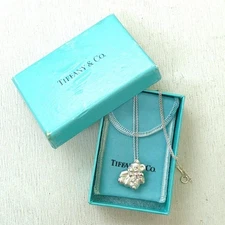 TIFFANY & Co. Bear Necklace Pendant Silver 925 w/Box Used