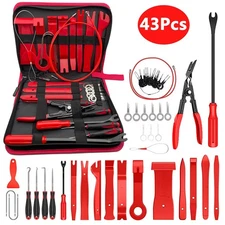 43Pcs Car Trim Removal Tool Kit Panel Fastener Pry Tools Set with Storage Bag