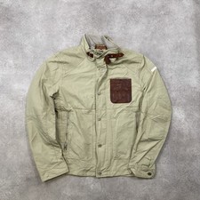 Napapijri Field Jacket Men's Medium Vintage Expedition Windbreaker, Beige