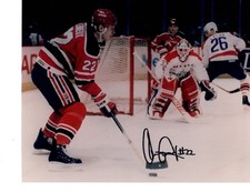 Claude Lemieux #22 New Jersey Devils Signed Color 8X10