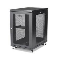 StarTech.com 4-Post 18U Server Rack Cabinet, 19 Data Rack Cabinet Kit for IT ...