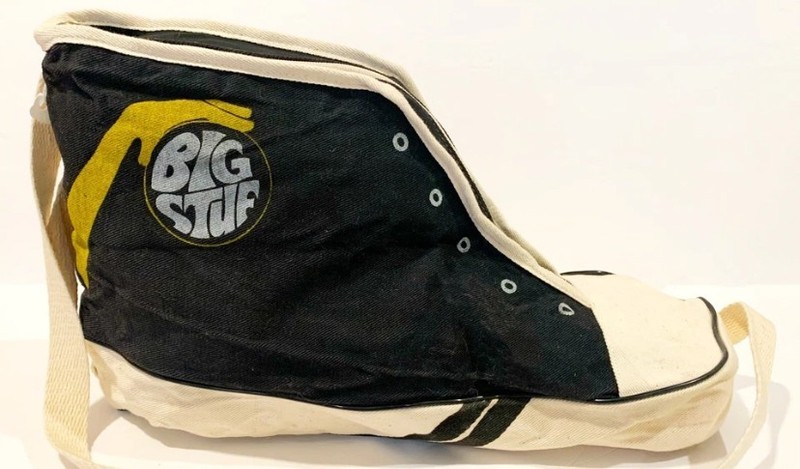 Vintage Big Stuf High Top Sneaker Converse Shaped Canvas Bag Duffel Purse