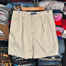 Vintage Polo Ralph Lauren Preppy Pleated Tyler Shorts Size 34x9
