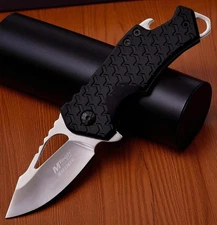 5.75" MTECH Tactical Spring Assisted Open Folding Pocket Knife Black Handle EDC