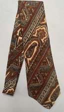 Polo Ralph Lauren Hand Blocked in England Early Vintage Paisley Madder Wide Tie