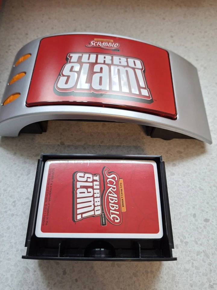 SCRABBLE Electronic Turbo Slam Game Family Card & Word Game Sound Effects - Image 3 of 4