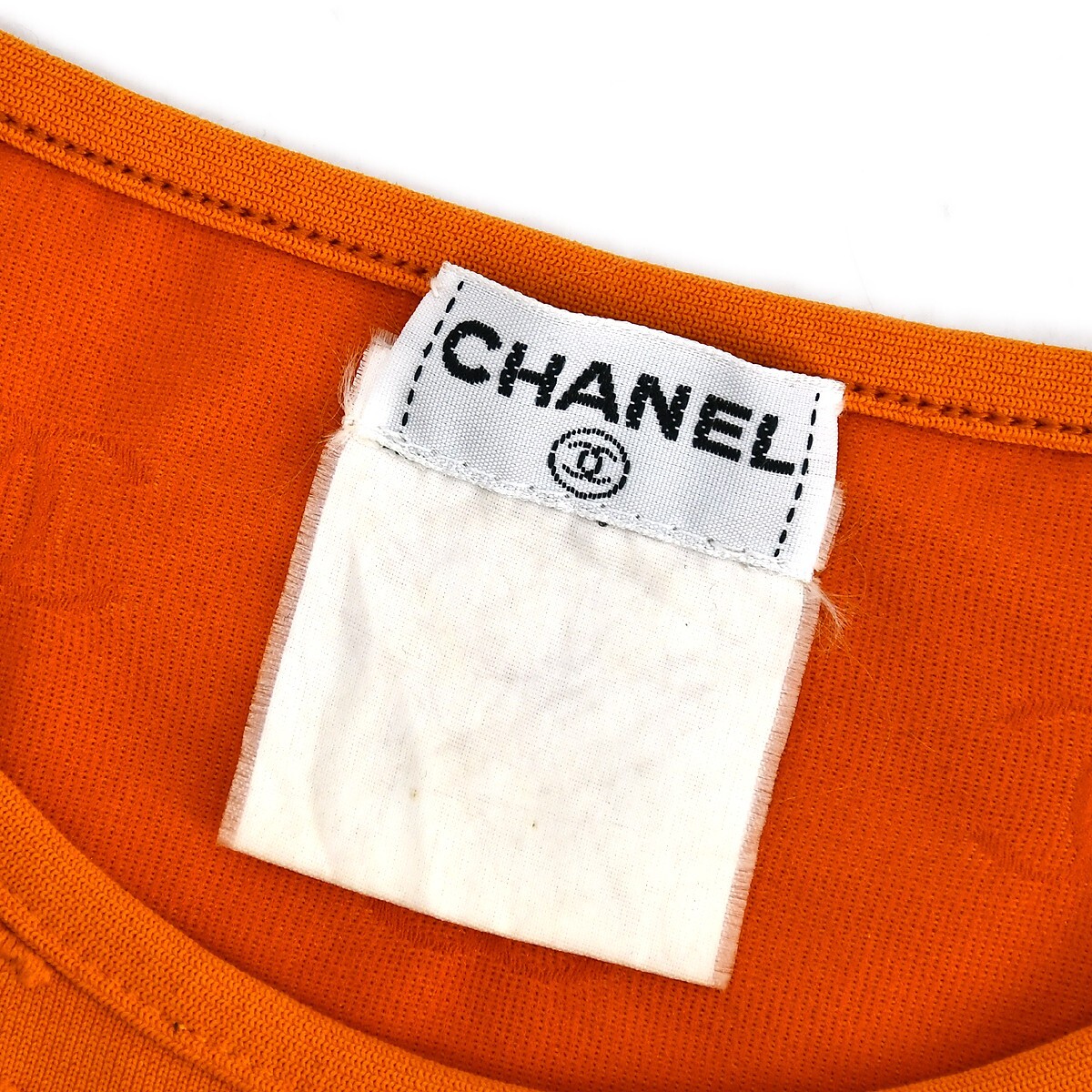 Chanel Cropped T-shirt Top Orange 182191 | eBay