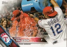 Lot of (10) 2016 Topps Mini SHAWN TOLLESON Card LOT SP/1000 #688 Rangers