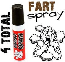 4 Liquid Fart Spray Can - Stink Bomb Odor Gas Ass - gag prank joke USA MADE 