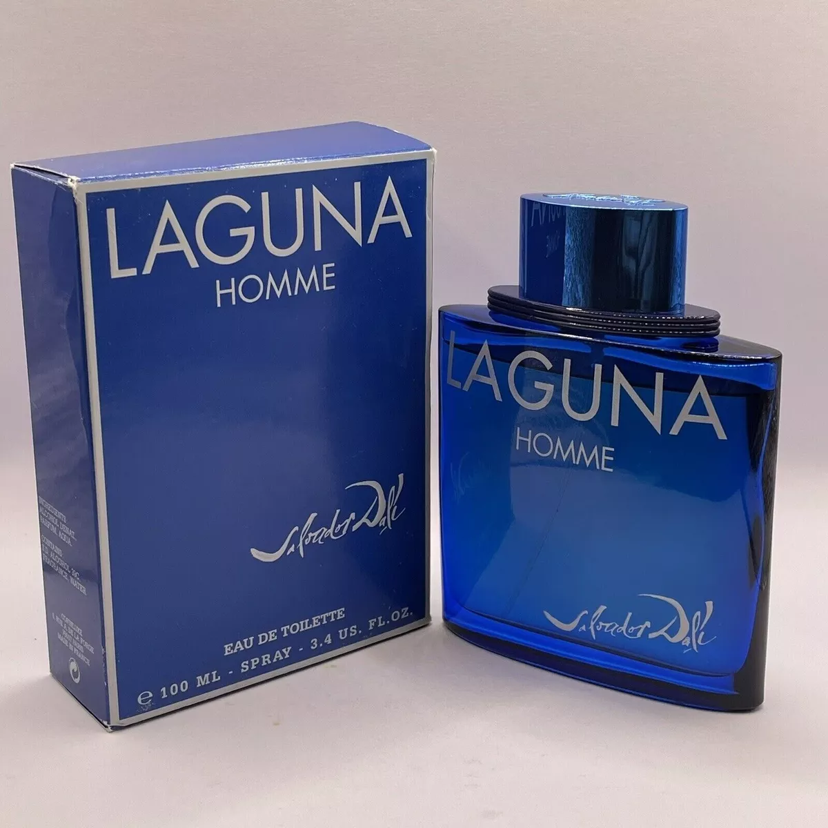 LAGUNA Homme By Salvador Dali EDT Spray 3.4oz 100ml OLD Formula NEW IN BOX