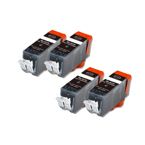 Lot De 4 Cartouches D'encre Compatibles Pour Imprimantes Canon IP3300, MP510... (PGI-5)