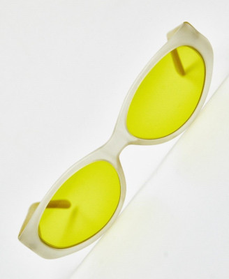   Vintage ROCCOBAROCCO 9492 Yellow Zoomer Fashion Rave Sunglasses 90s  U