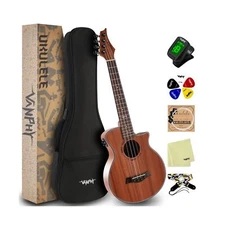 Electric Ukelele Tenor Ukulele Acoustic Electric Uke with Equalizer 26 Inch u...