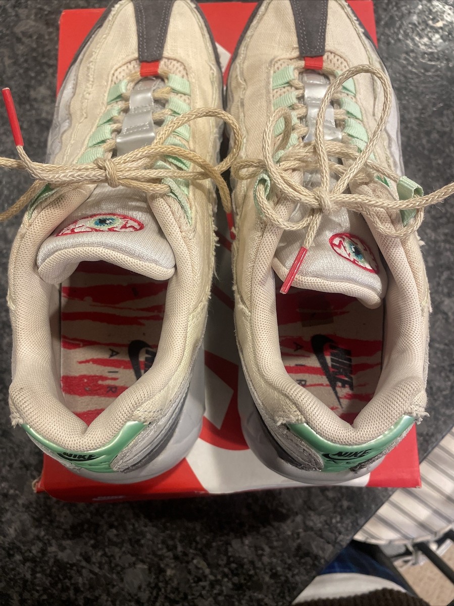 Nike Air Max 95 QS Halloween 2014 Size 10.5 717599-100 Grey White