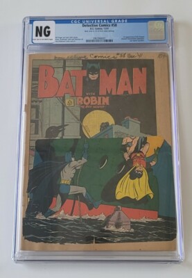Detective Comics #58(1st Penguin) 1941 CGC NG, DC comics | eBay