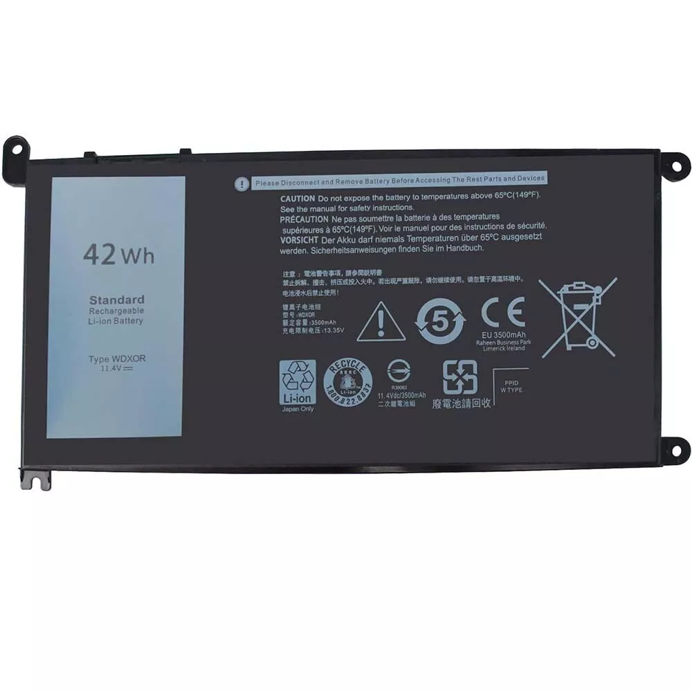 WDXOR Battery for Dell Inspiron 15 5565 5567 5568 5570 5578 5579