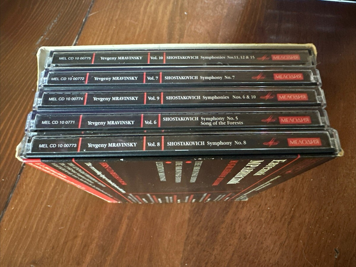 YEVGENY MRAVINSKY Vol 6 -10 SHOSTAKOVICH SYMPHONIES RARE 6