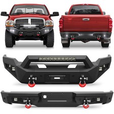 For 2006 2007 2008 Dodge Ram 1500 Front Or Rear Bumper Wwinch Plate Led Lights