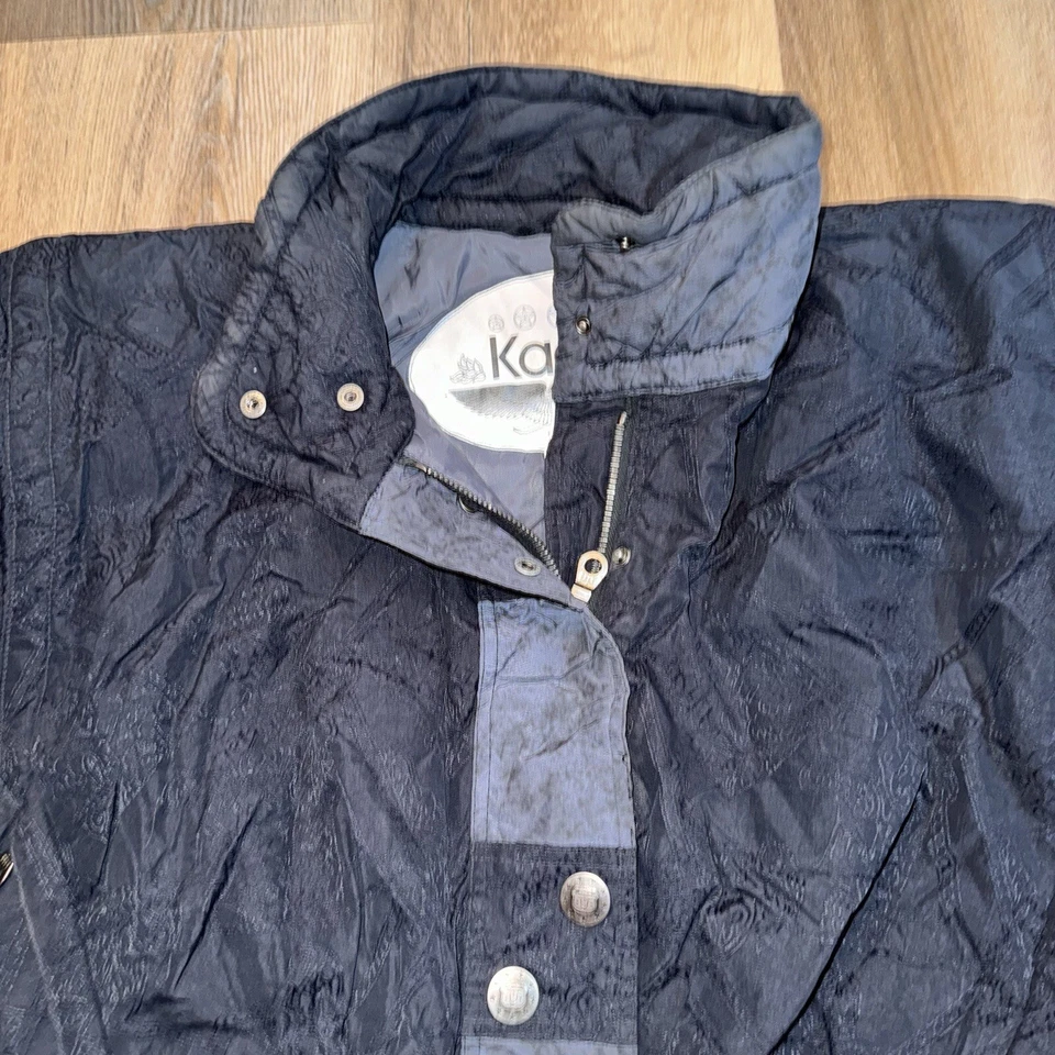 Vintage 1980s Ski Jacket Apres Coat Puffy Snow Retro Kaelin Ski Bunny Womens 6 - Image 4 of 4