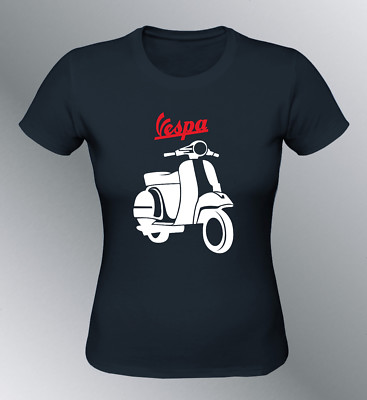 Personalisierte Vespa T-Shirt Für Damen S M L Youngtimer Vintage Moped Roller