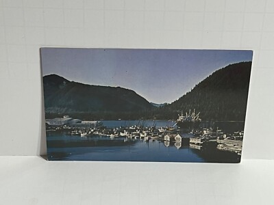 Petersburg Alaska AK Harbor View Postcard B3